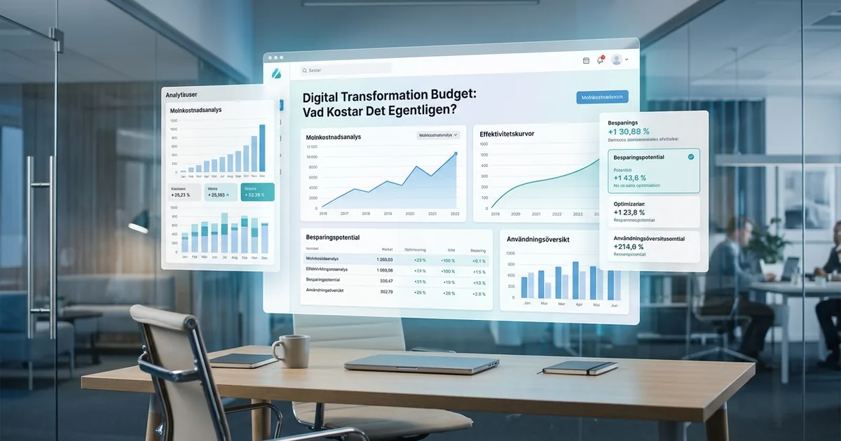 Digital Transformation Budget: Vad Kostar Det Egentligen?