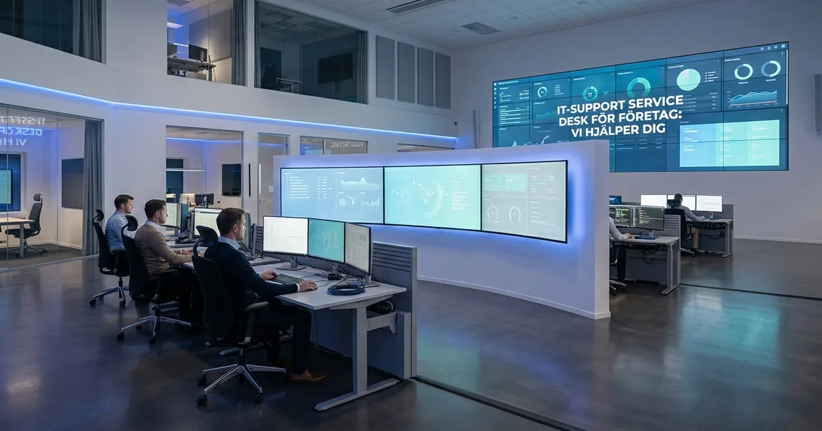 IT-Support Service Desk för Företag: Vi Hjälper Dig