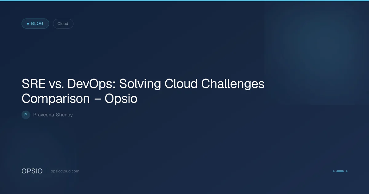 Site Reliability Engineer vs DevOps: Cloud Comparison | Opsio