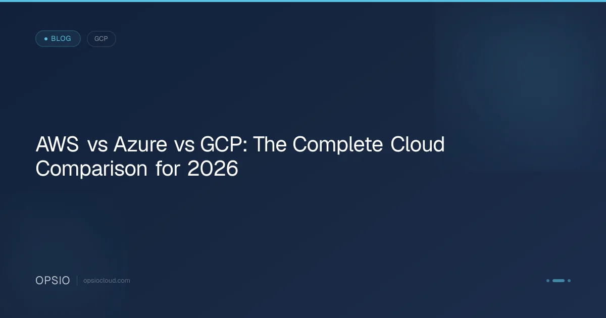 AWS vs Azure vs GCP: The Complete Cloud Comparison for 2026 | Opsio