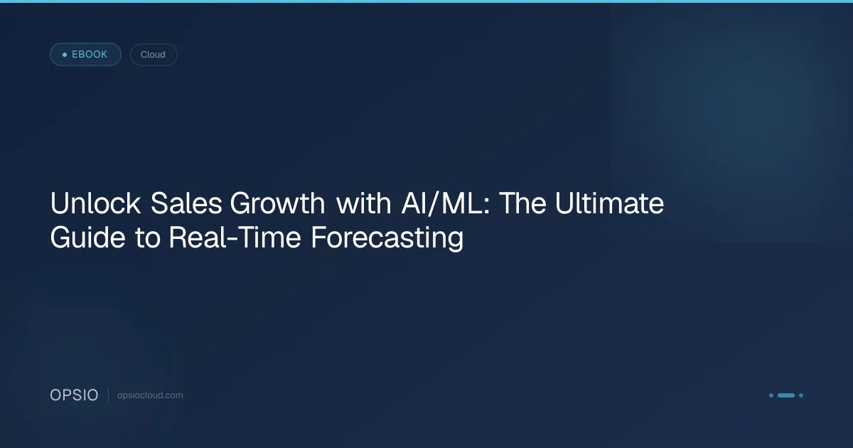 Unlock Sales Growth with AI/ML: The Ultimate Guide to Real-Time Forecasting