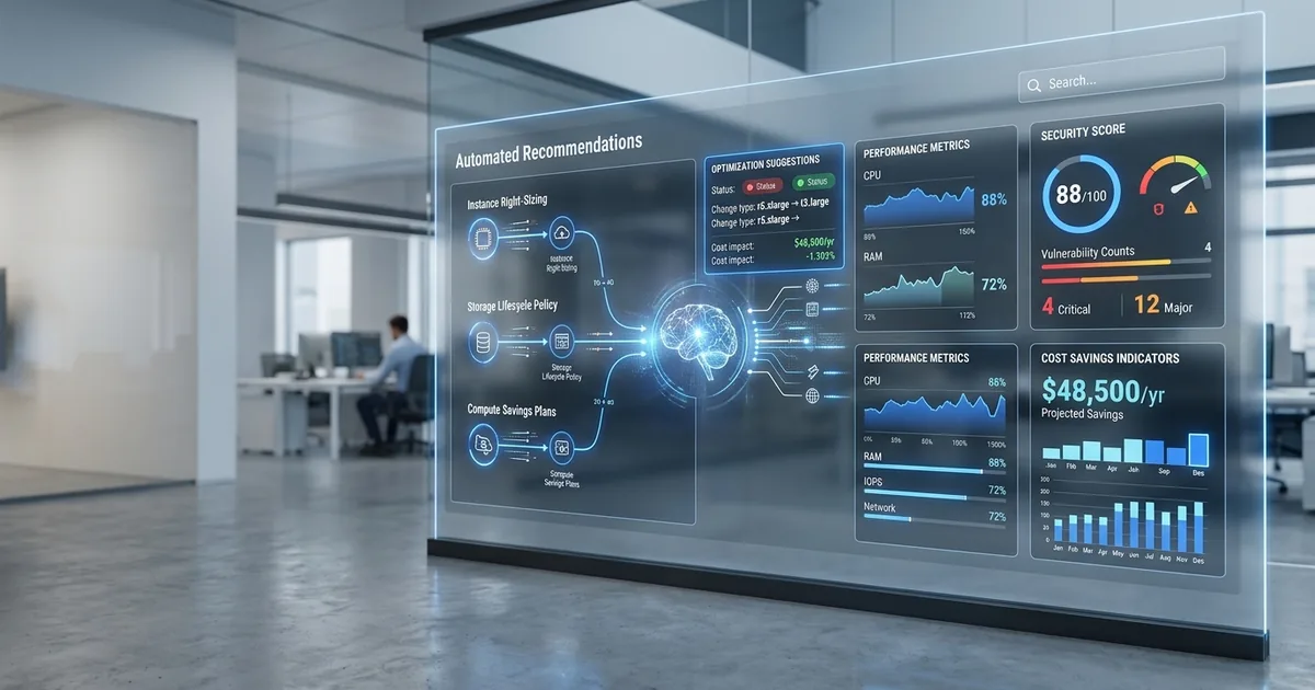 Automatiserat molnrådgivningssystem med optimeringsrekommendationer för kostnad, prestanda och säkerhet i Azure-miljö