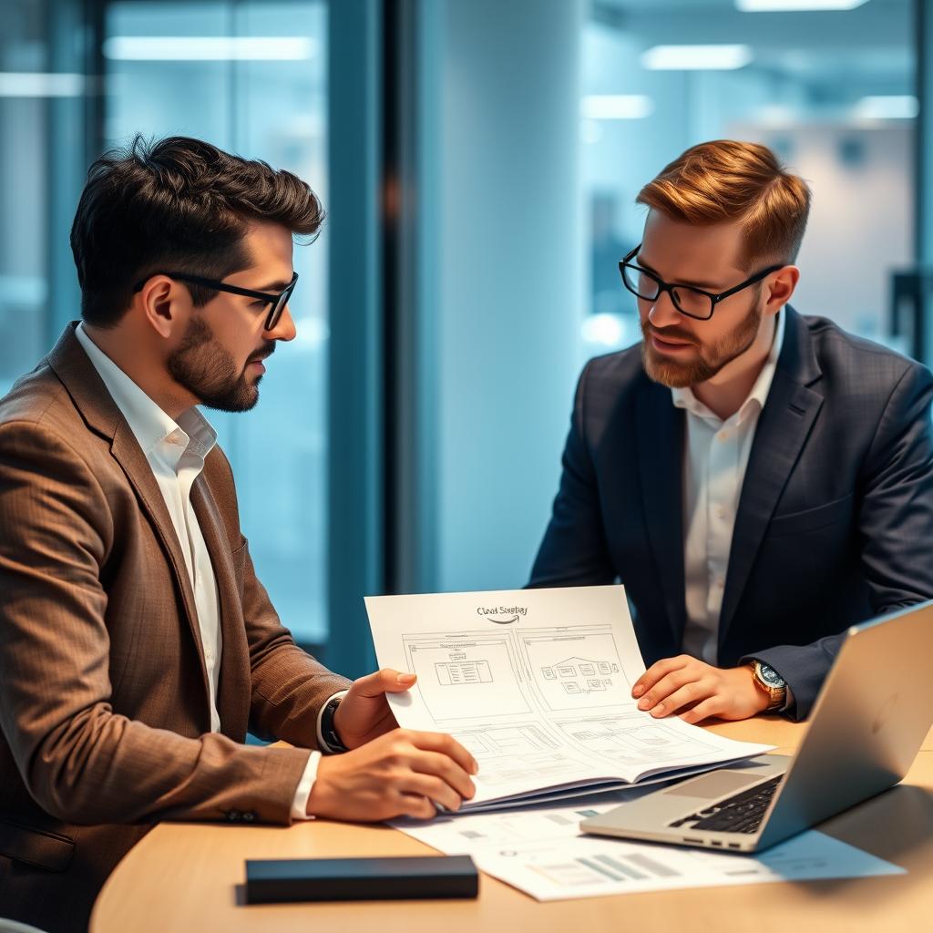 AWS consultant and Opsio architect co-developing cloud strategy