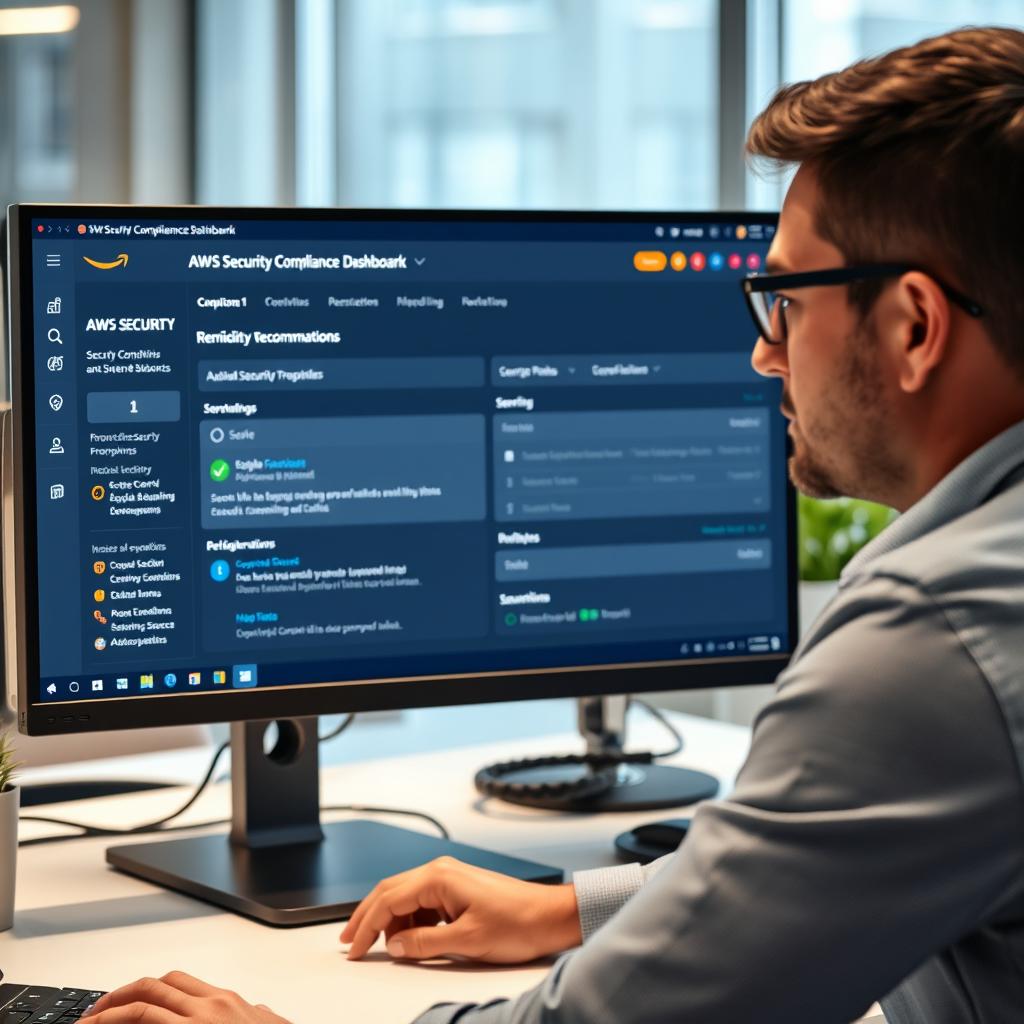 AWS security compliance assessment being conducted by security specialist