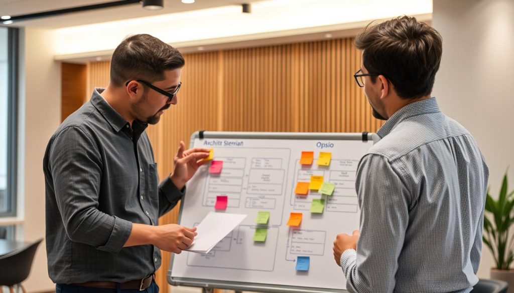 Azure Cloud Consultant and Opsio specialist discussing complex migration scenario