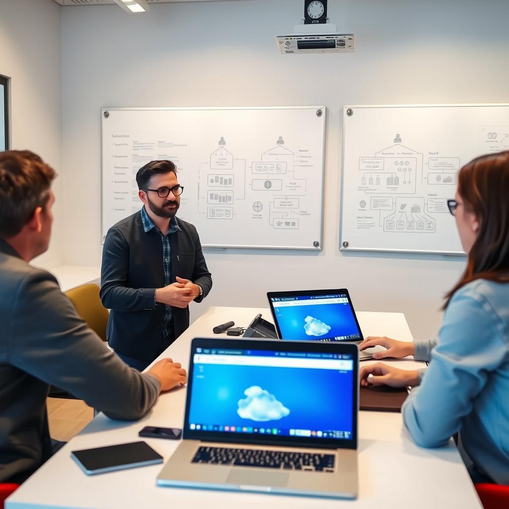 Azure Cloud Consultant participating in training session