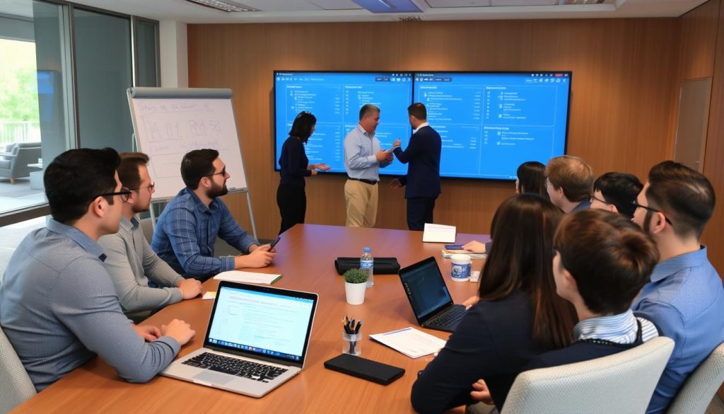 Azure Migration Consultants in collaborative problem-solving session