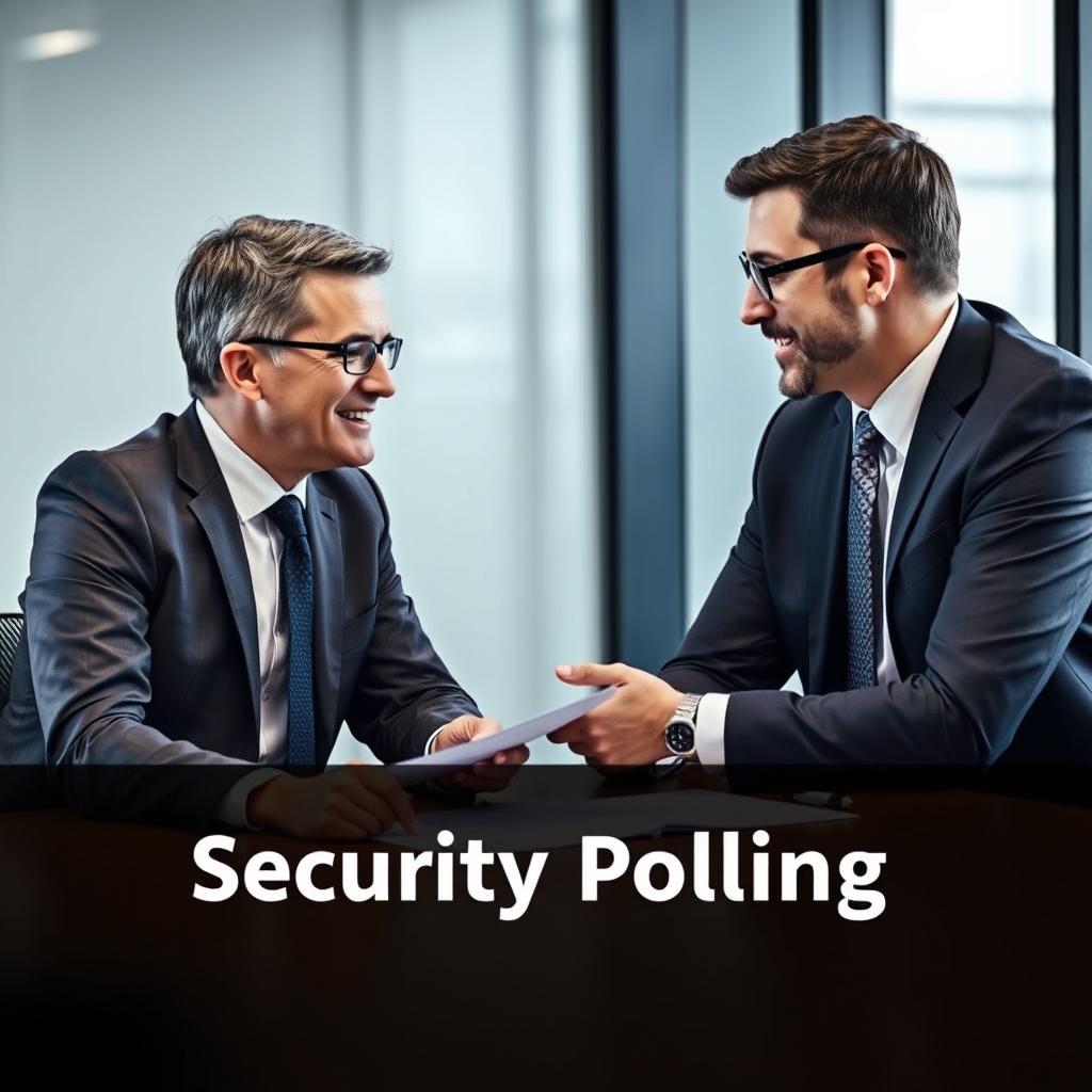 Business and security professionals discussing customized security policies