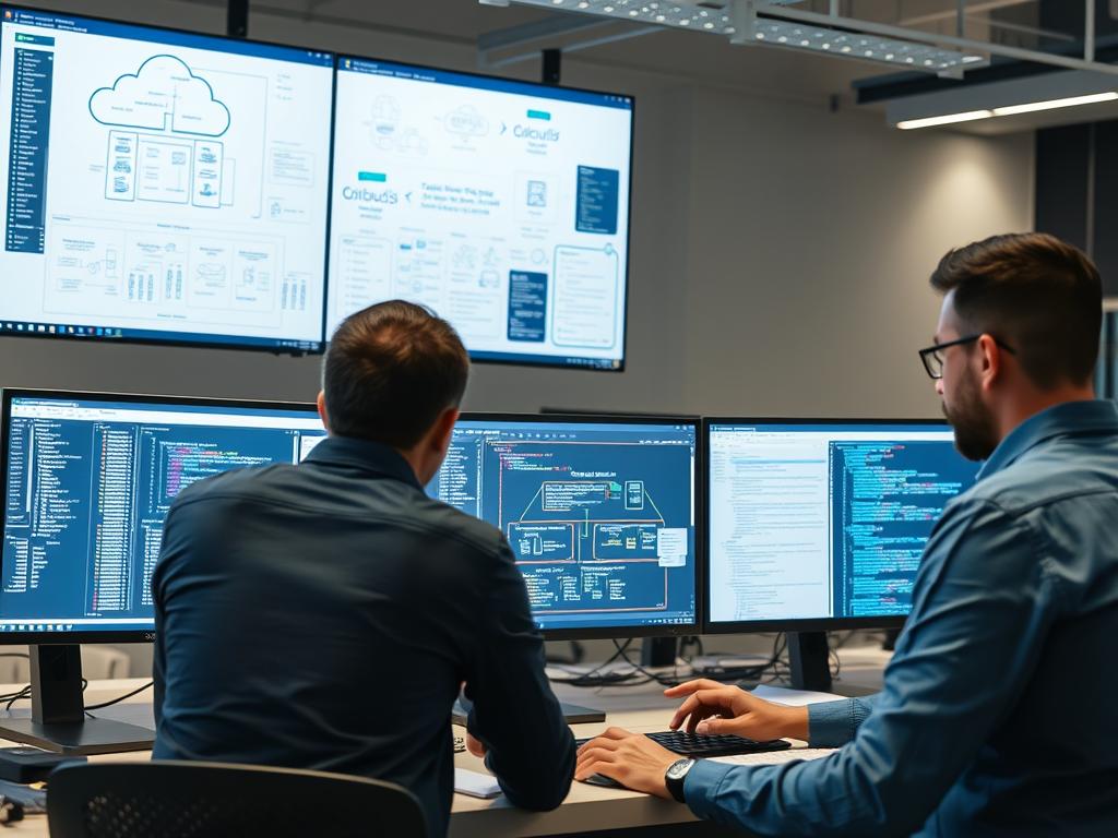 Cloud architects implementing technical best practices during migration