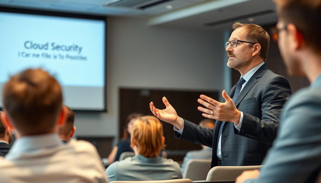 Cloud security expert answering questions about workload protection