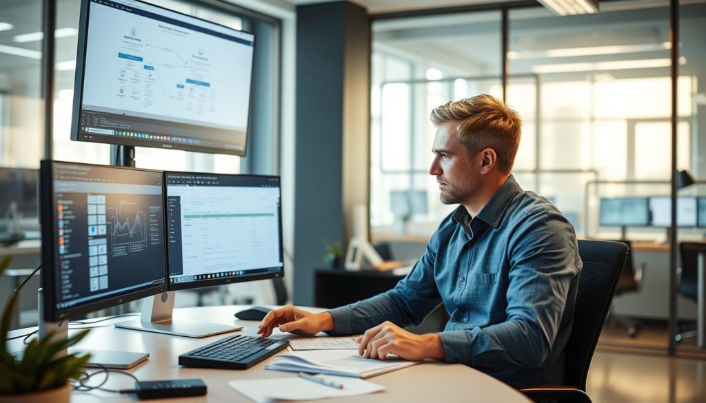 Cloud solutions consultant working through a complex migration challenge