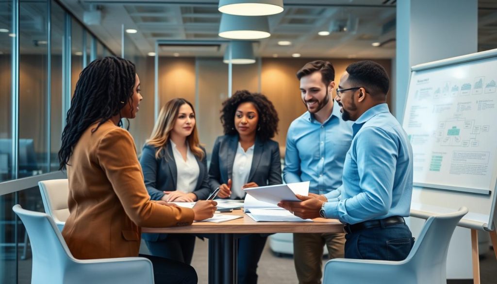 Collaborative session between Opsio experts and cloud consulting analysts
