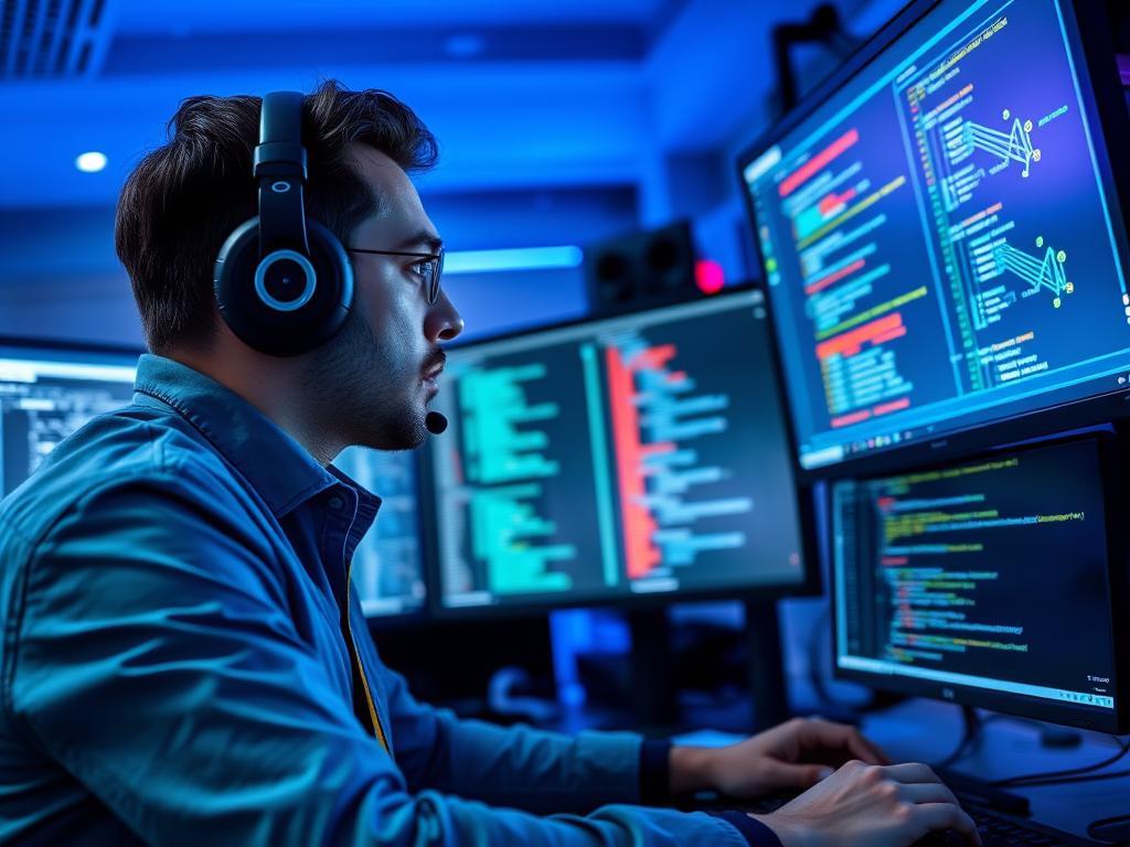 Cybersecurity professional testing network security