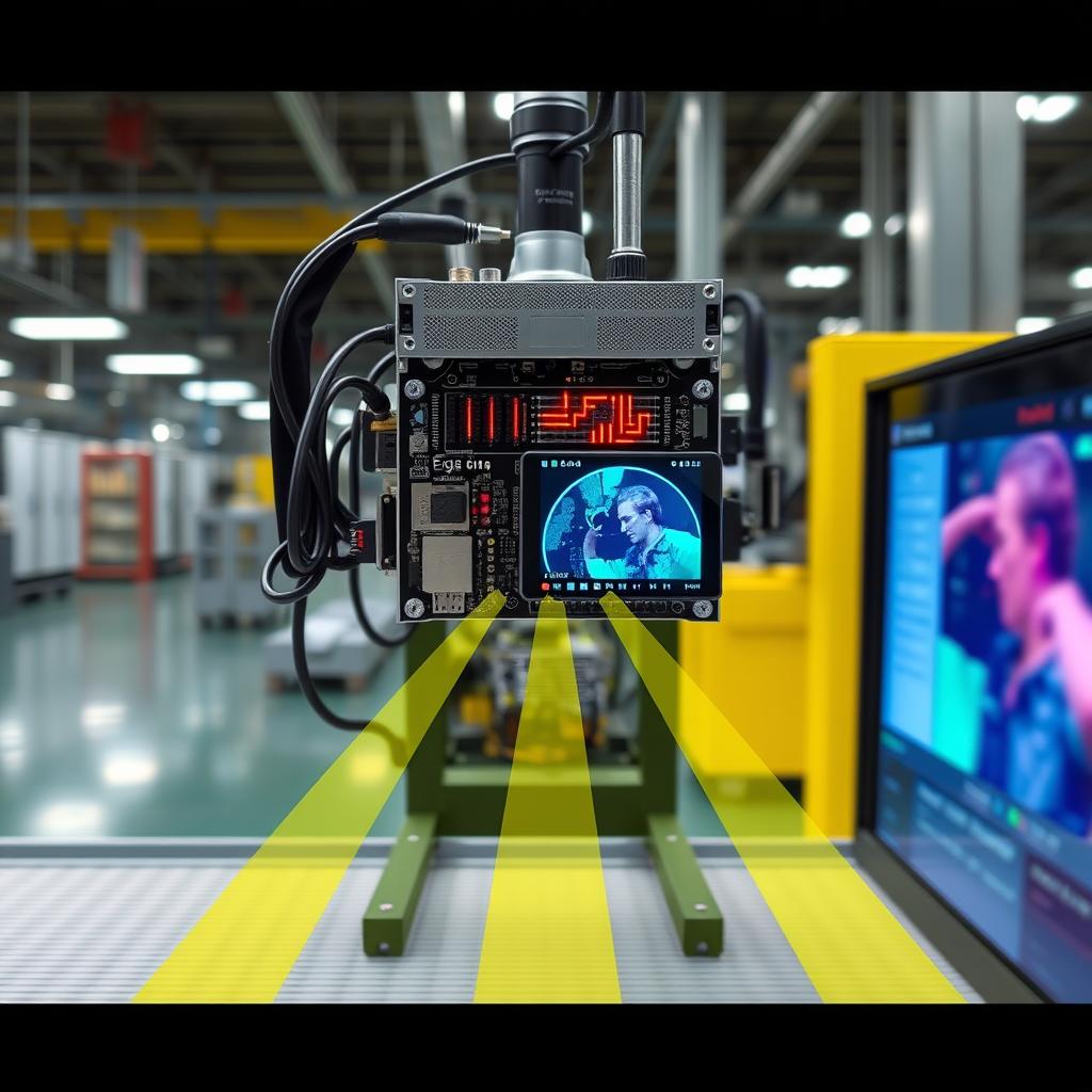 Edge computing for real-time automated visual inspection