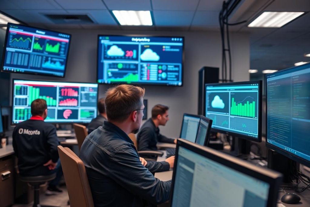 Engineers executing cloud migration