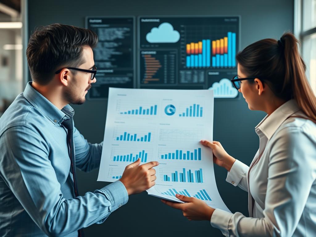Financial analysis of cloud migration costs and ROI projections