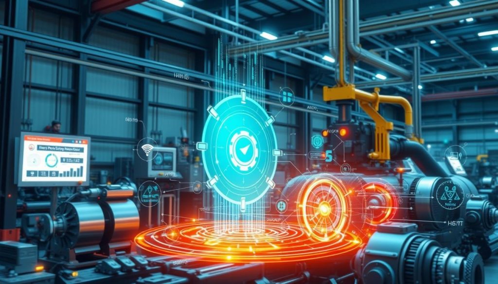 Future trends in predictive maintenance showing advanced IoT and AI integration