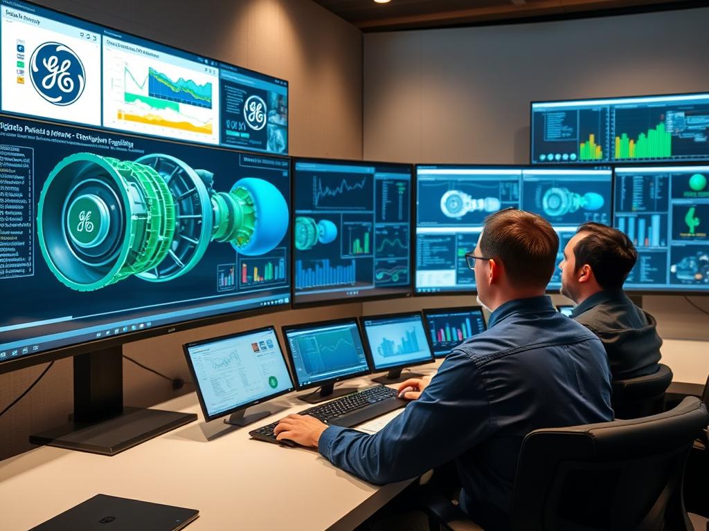 GE's digital twin platform for predictive maintenance of industrial equipment
