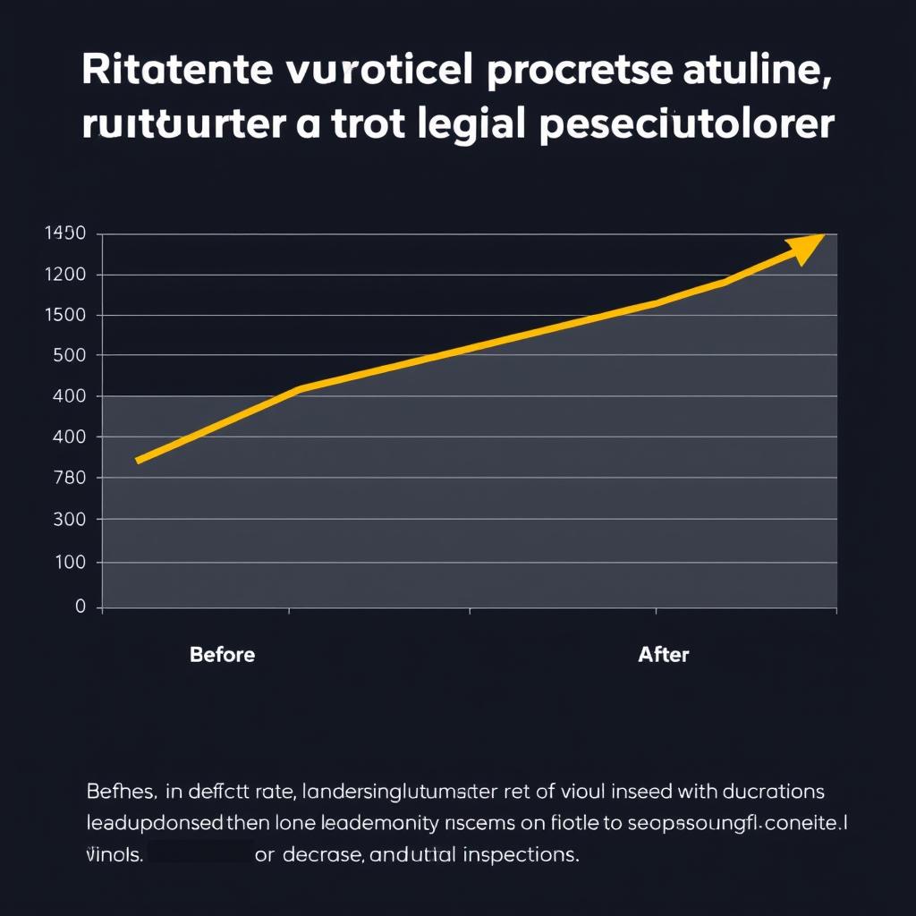 Graph showing quality improvement after implementing Automated Visual Inspection