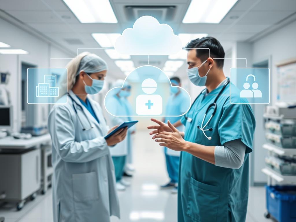 Healthcare provider securing patient data with managed cloud security