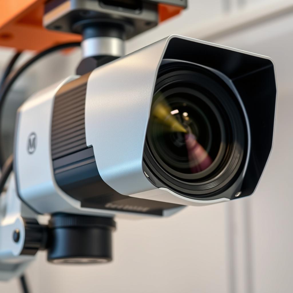 High-resolution industrial camera for automated visual inspection
