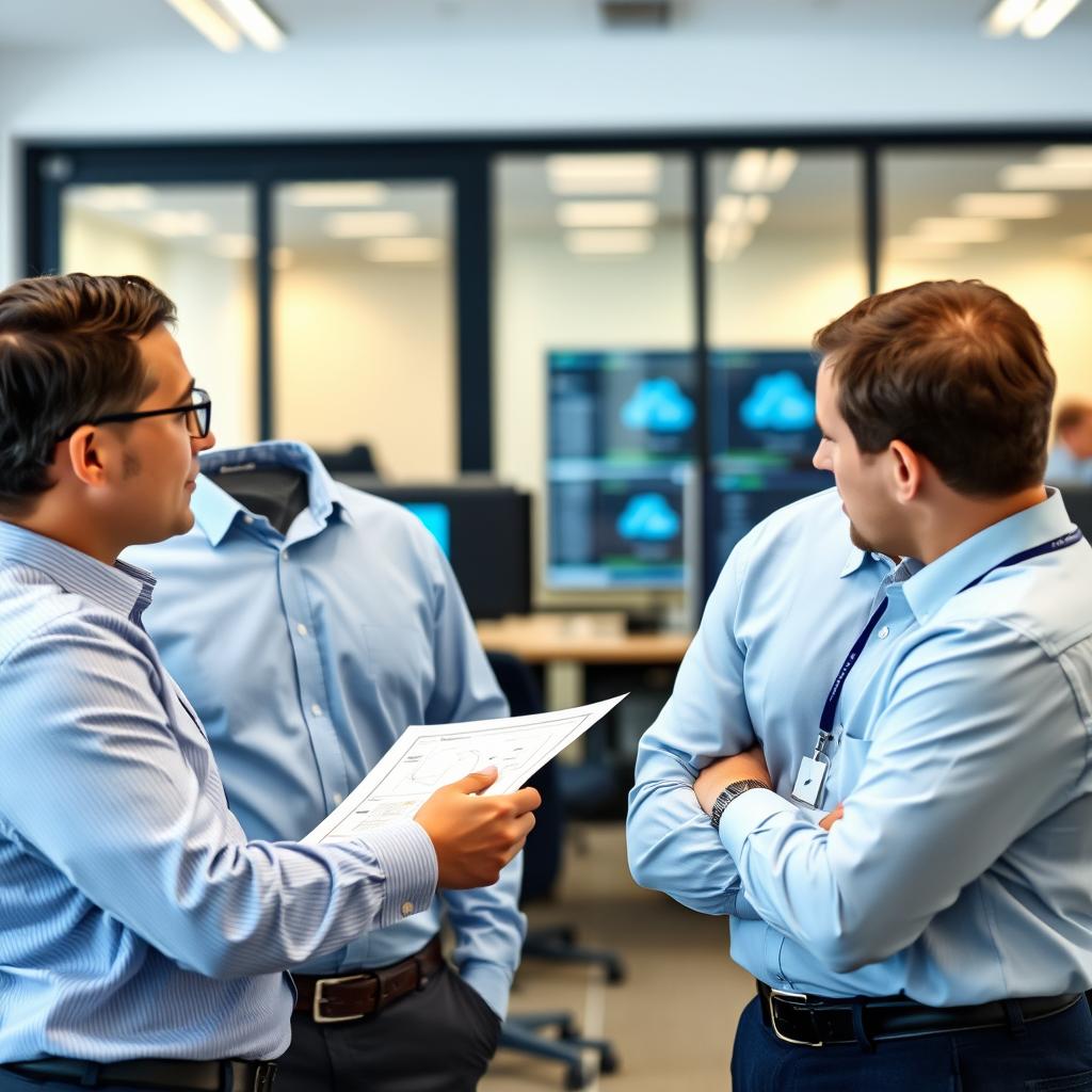 IT architects reviewing Azure infrastructure designs