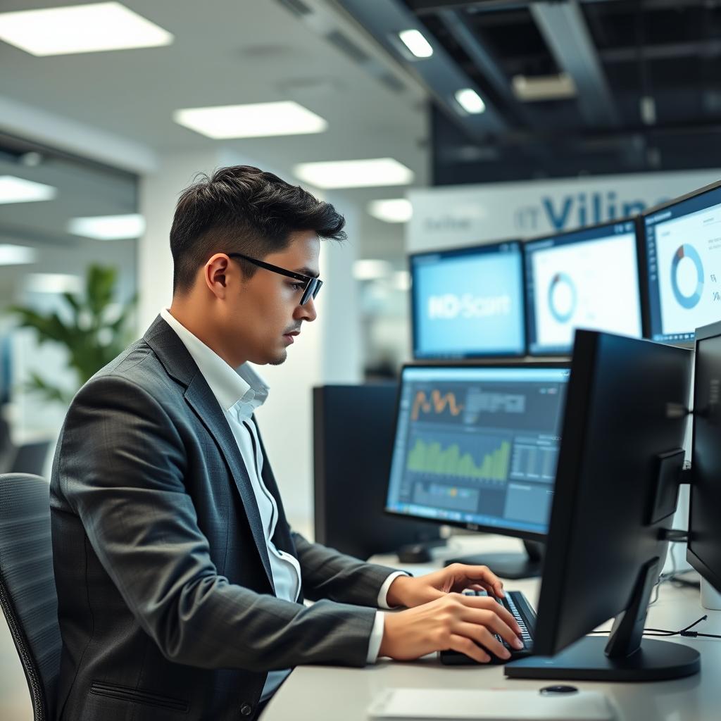 IT professional using Opsio's cloud computing MSP monitoring solution