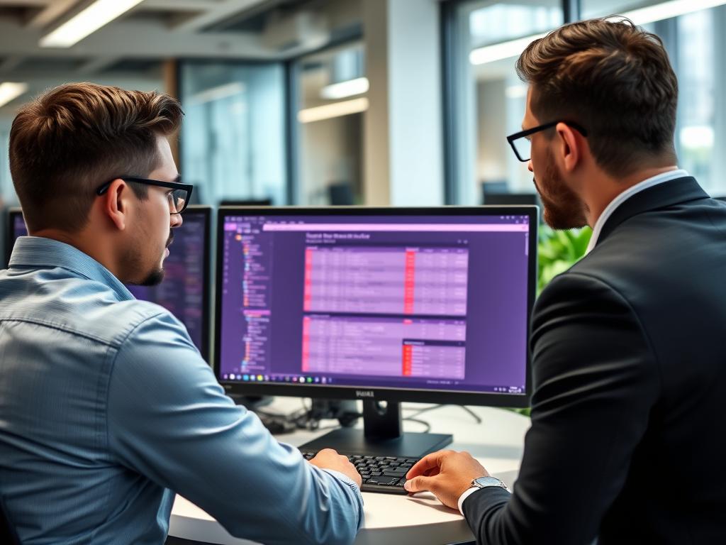 IT security team reviewing vulnerability assessment results