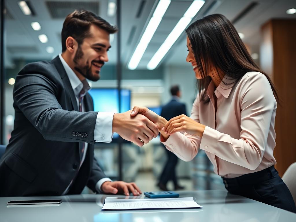 IT service provider and client signing service agreement
