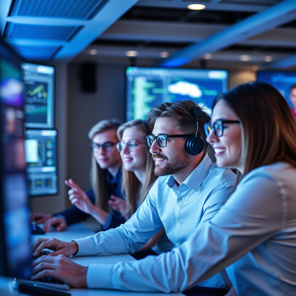 IT team executing AWS workload migration