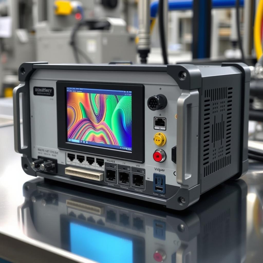 Industrial computer processing unit for visual inspection data