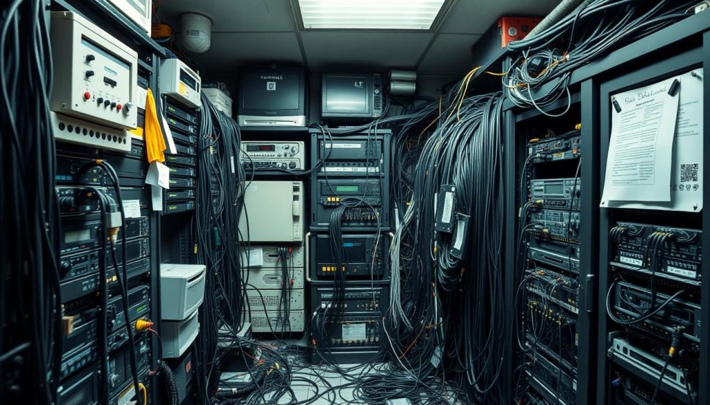 Inefficient IT infrastructure and outdated systems