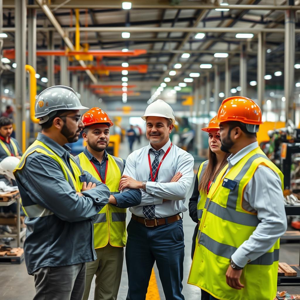 Manufacturing consultants from Opsio, Bangalore's best consultancy, on factory floor
