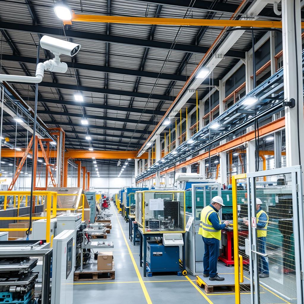 Manufacturing facility protected by SLA Cybersecurity