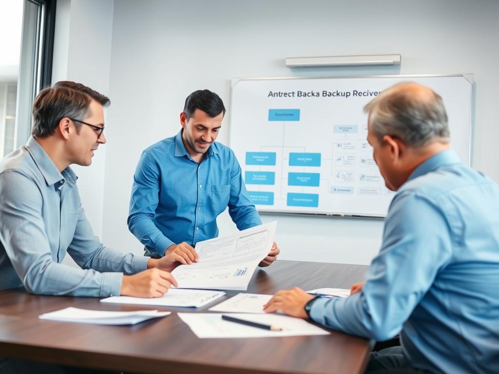 Opsio consultant working with client on customized backup and disaster recovery strategy