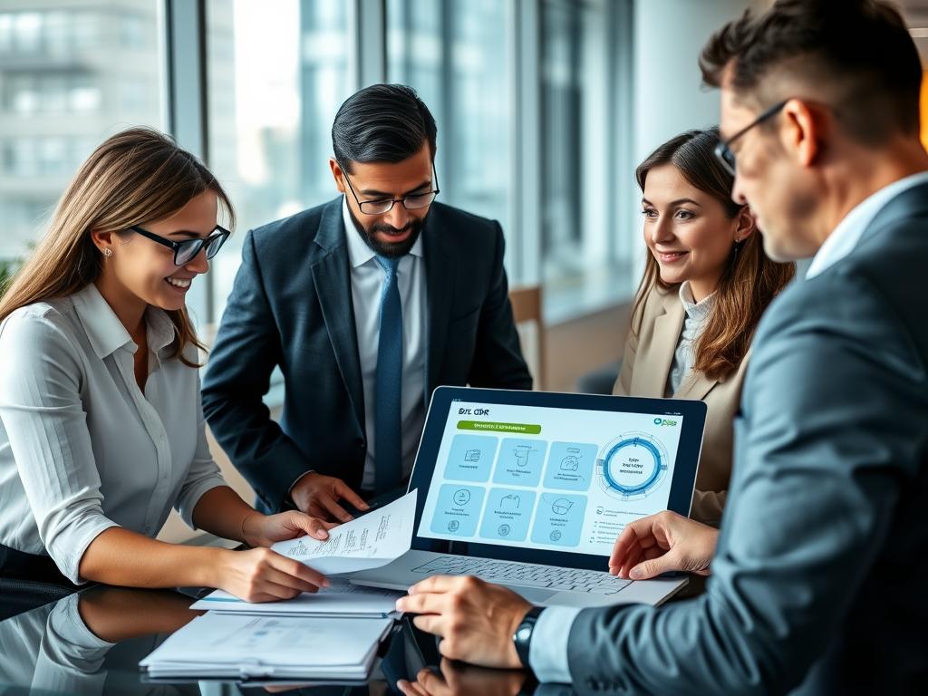 Opsio consultants working with clients on integrated BC/DR planning