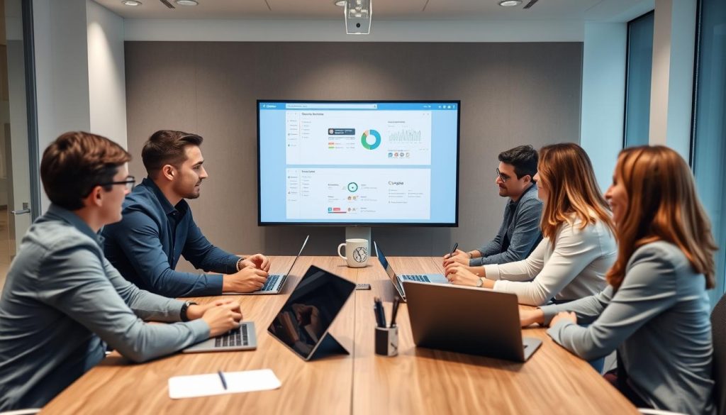 Opsio team collaborating with client on Azure DevOps transformation