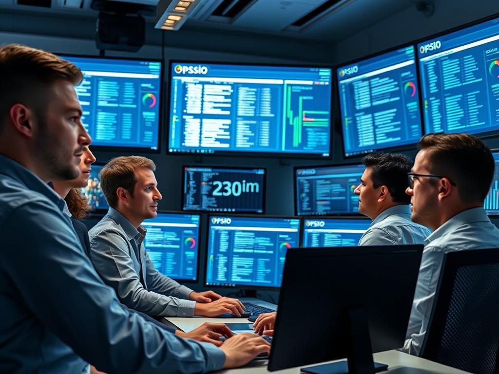 Security operations team using Opsio's cloud workload protection platform