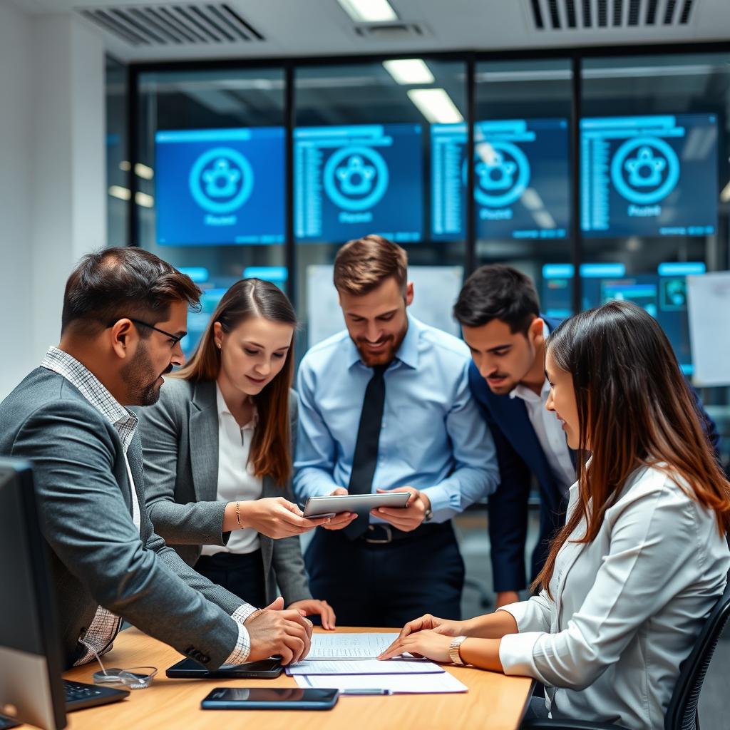 Security professionals reviewing and improving security protocols