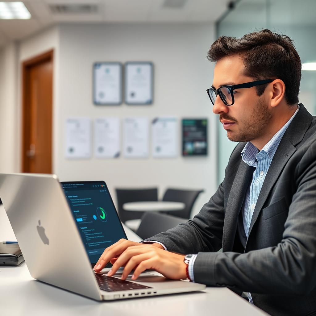 Senior penetration tester analyzing security findings