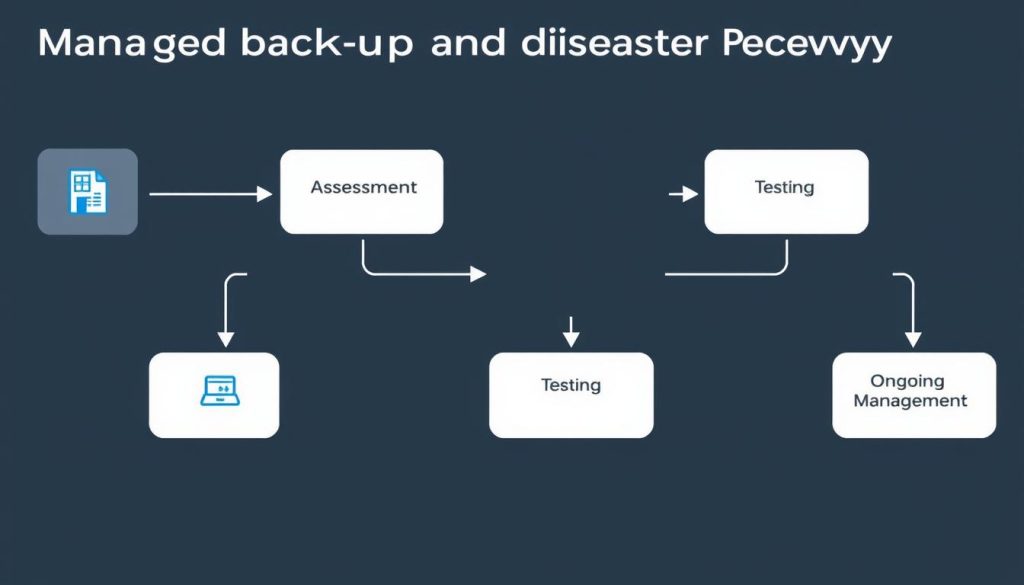 Step-by-step implementation process for managed backup and disaster recovery
