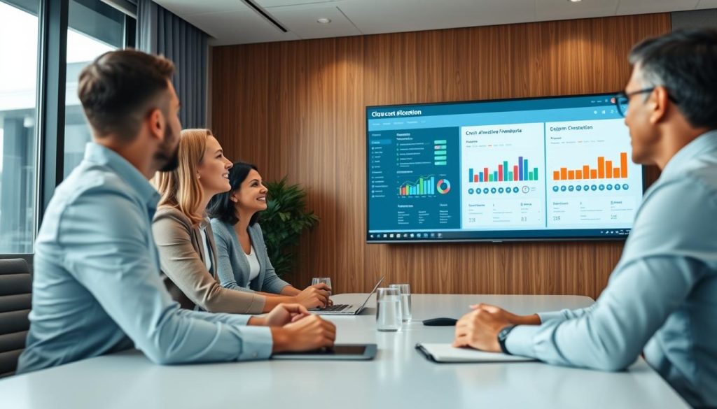 Finance and IT teams collaborating on cloud cost governance