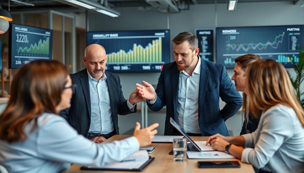 Företagsledare som ser positiva resultat från samarbete med IT-konsult