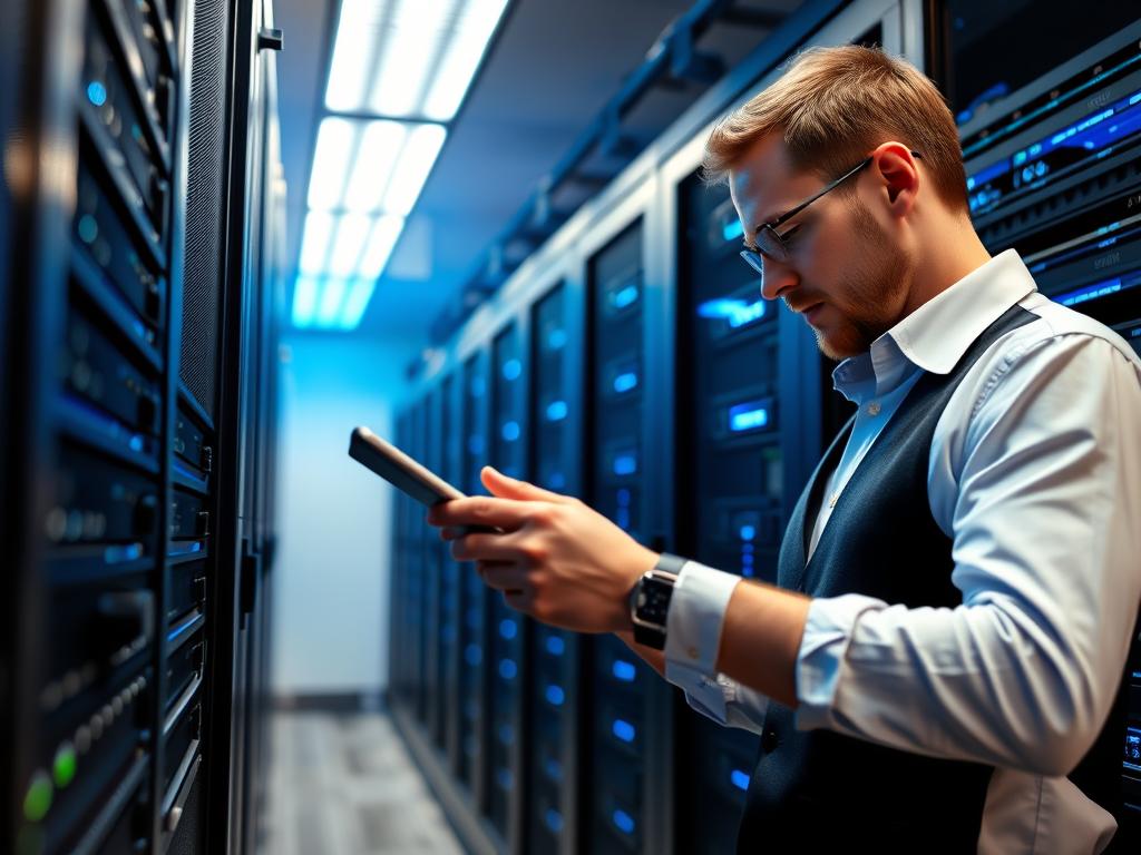 IT-konsult från Opsio i Karlstad arbetar med serverinfrastruktur
