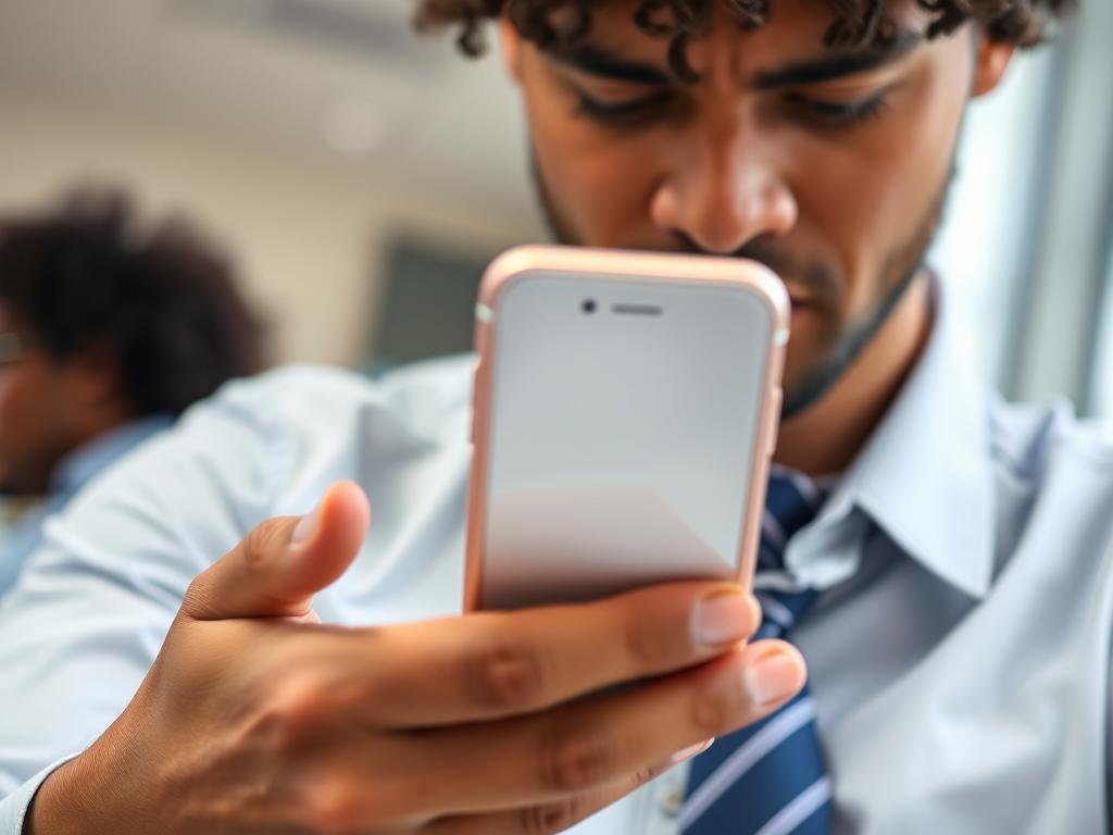 IT professional receiving a mobile alert notification about cloud cost anomalies