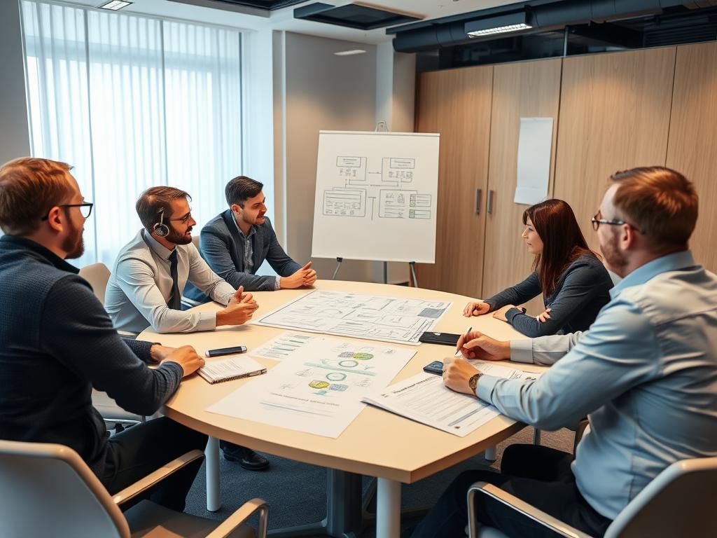 IT-säkerhetsexperter från Opsio planerar säkerhetsstrategi