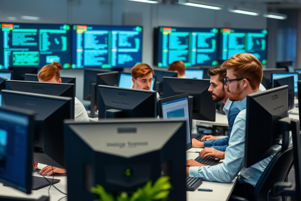 IT-team implementerar säkerhetsåtgärder för NIS2-efterlevnad