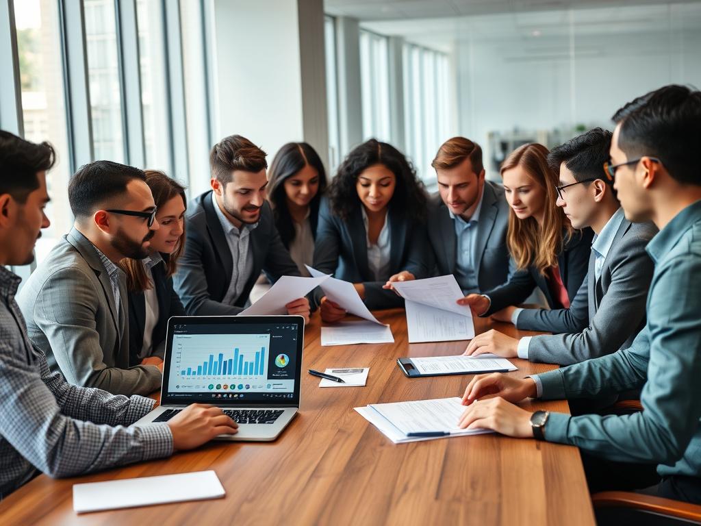 IT team reviewing cloud security assessment results together