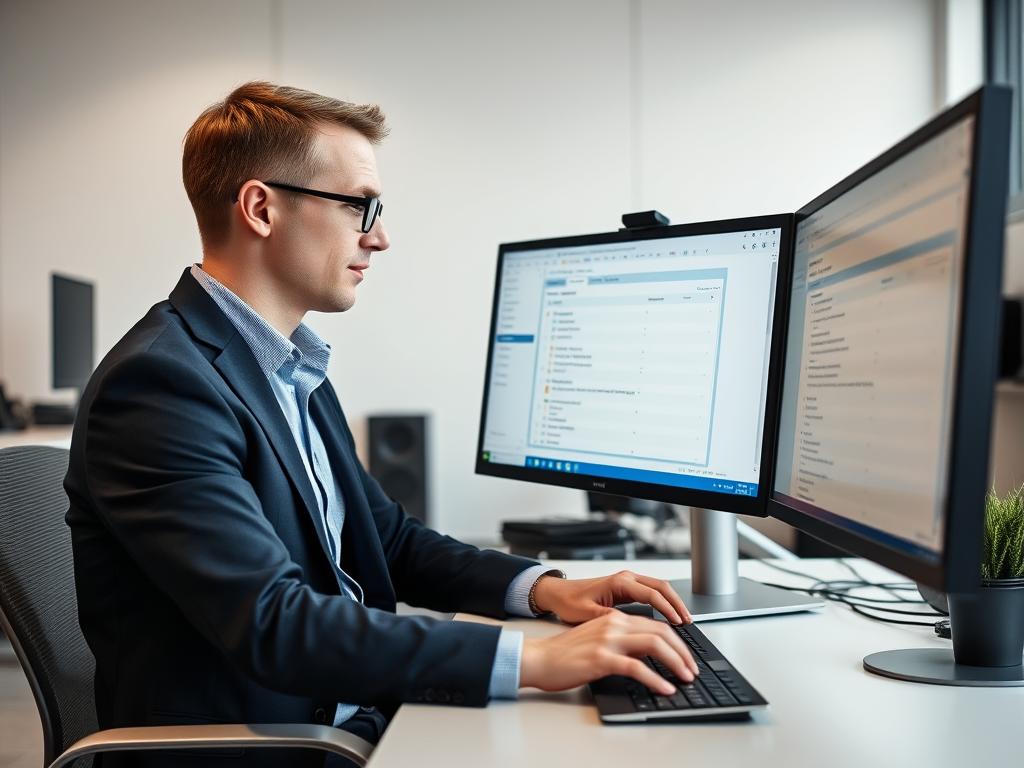 Office 365 konsult som konfigurerar Active Directory-inställningar