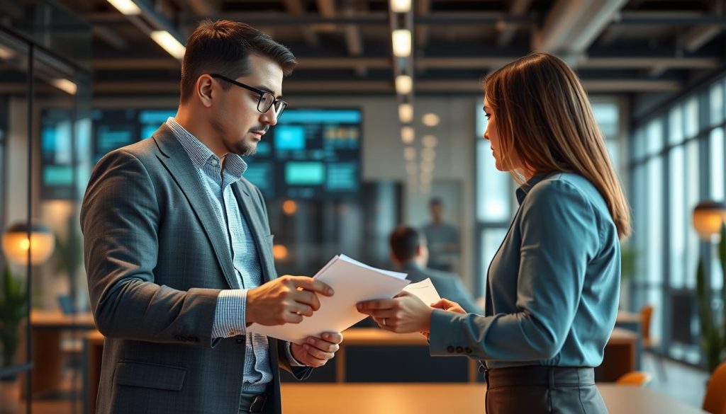 Opsio cybersecurity consultant discussing assessment findings with client